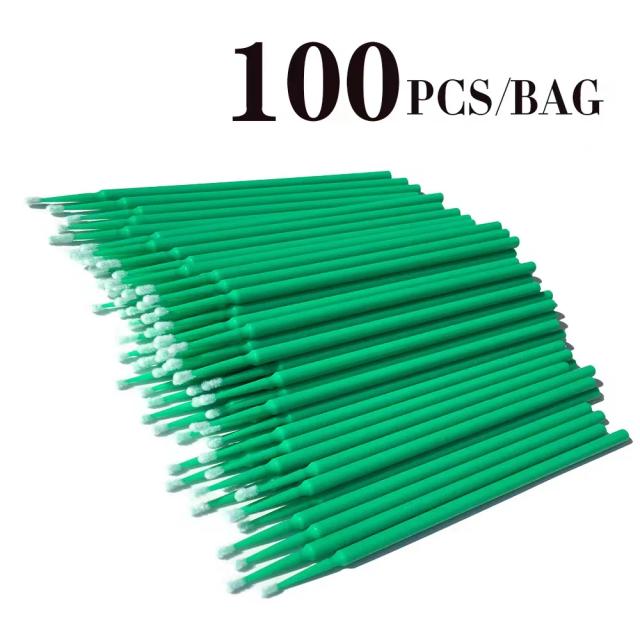 100 PCS Disposable Cotton Swab Eyelash Extension Tools Mascara Applicator Brush lashes extension makeup applicator remove tool on Productcaster.