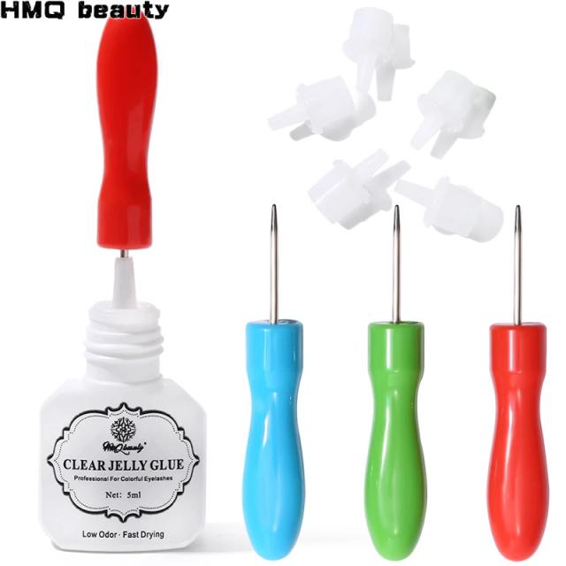 Universal Lash Glue Bottle Blocking Needle Replacement Eyelash Extension Glue Mouth Head Special Plug Caps Opener Makeup Tools on Productcaster.