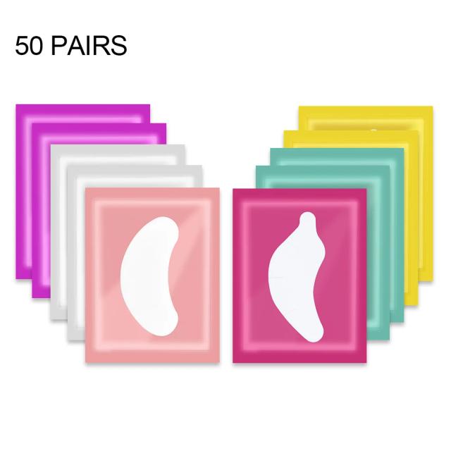 50 Pairs Eyelash Extension Patch Hydrogel Eyelash Under Eye Patches Gel Lash Pads Makeup Eye Pads for Eyelash Extension on Productcaster.