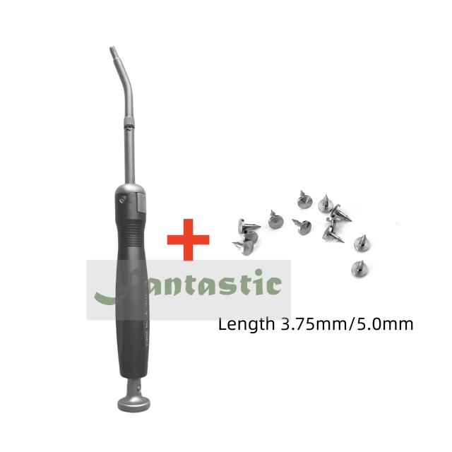 Dental GBR Bone TAC Pins Gun Titanium Tacks Membrane Guide Automatic Tacs Black Set GunX1 Tacks X10Pcs on Productcaster.