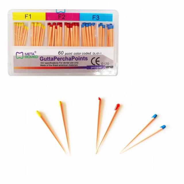 60Pcs/ Pack Dental Gutta Percha Points F1 F2 F3 Mix on Productcaster.