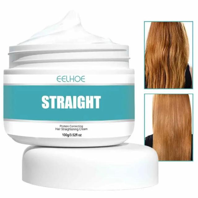 Protein Hair Straightening Repair Cream Specializes in Repairing Damaged Hair Smoothing Frizz and Split Ends on Productcaster.