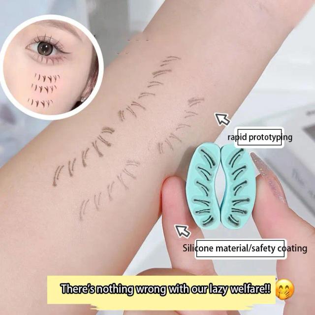 Silicone Eyelash Stamps Tool Natural Lower Eyelash Stamping Extensions Makeup Lash Seal Lashes Outline False Painting Templ P0M8 on Productcaster.