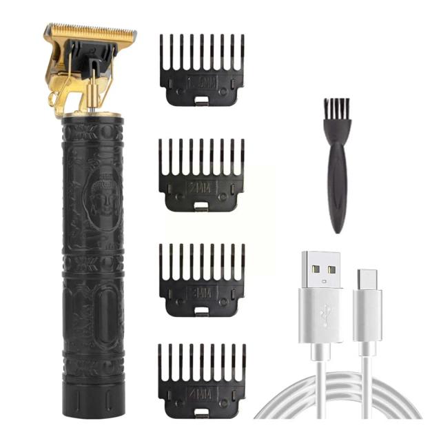 Barber Shop Hair Cutting Tool Electric Shaver Professional Trimmers Men Hair Machine USB Beard Cordless Rechargeable Clippe L8A7 on Productcaster.