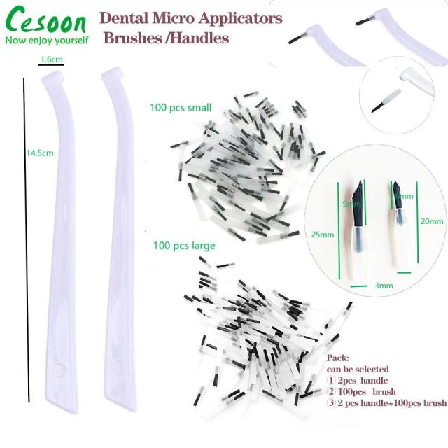 Dental Disposable Composite Brush Tips/Brush Handles For Dental Clinic Supplie Dentist Material on Productcaster.