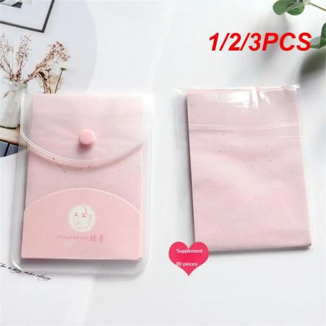 1/2/3PCS /Pack Oil Control Paper Facial Absorbent Portable Green Tea/Rose Makeup Remover Tissue Oil Skin Face Clean Blotting on Productcaster.