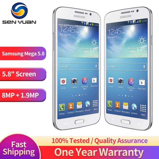 Original Samsung Galaxy Mega 5.8 I9152 3G Mobile Phone Dual SIM 5.8'' 1GB RAM 8GB ROM CellPhone 8MP+1.9MP Android SmartPhone on Productcaster.