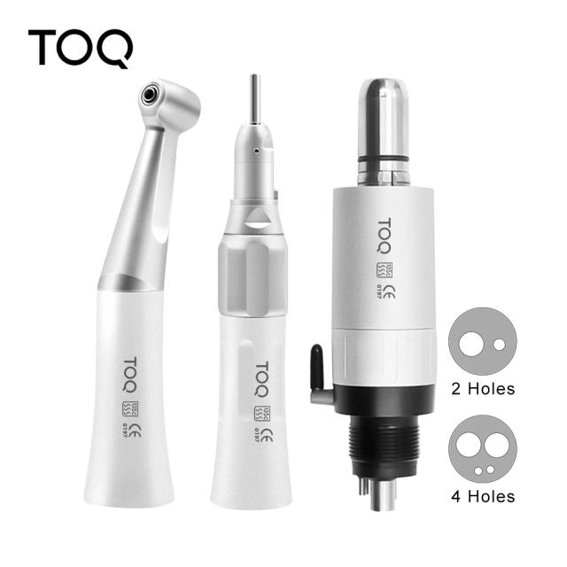 Dental Low Speed Contra Angle Mini Air Motor 4 Holes Available for Dentist Straight Handpiece Kit Low Speed Contra Angle 4 Hole on Productcaster.