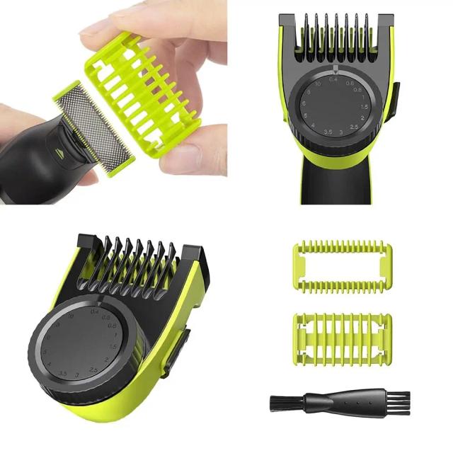 Adjustable Guide Comb Guards QP2520 QP2530 QP2620 QP2630 Attachment Comb 14-length Precision Razor Blade for Philips One Blade on Productcaster.