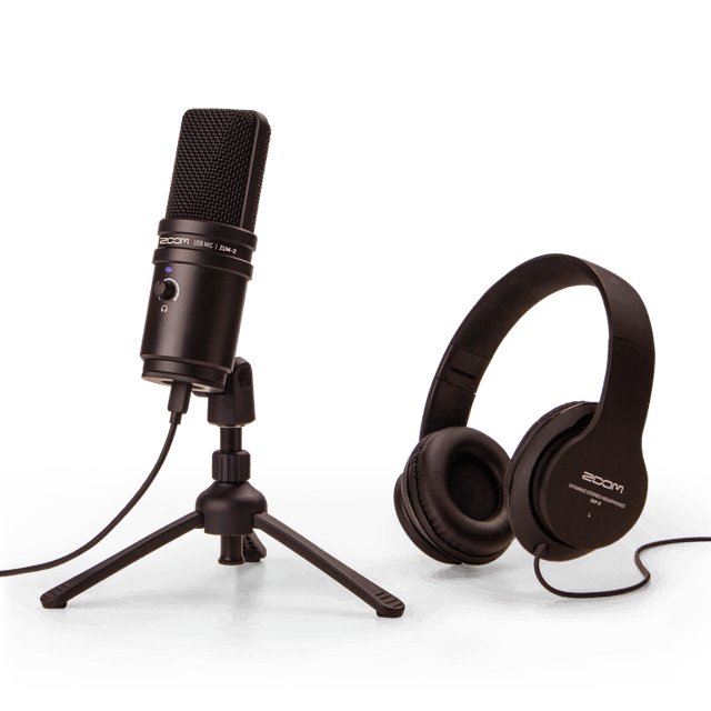 Zoom ZUM-2PMP USB Podcast Mic Pack on Productcaster.