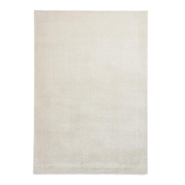 Think Rugs Cove Shaggy Soft Washable Cream Plain Rug on Productcaster.