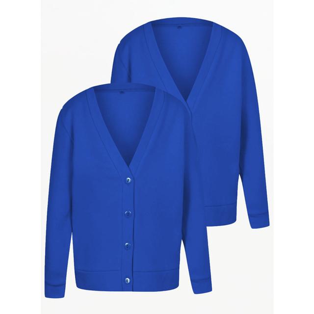 Girls' Cobalt Girls' Jersey School Cardigan 2 Pack on Productcaster.