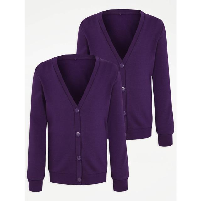 Girls' Plum Girls' Jersey School Cardigan 2 Pack on Productcaster.