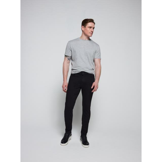 Men's Black Skinny Fit Jeans With Stretch - Size 38S - Black on Productcaster.