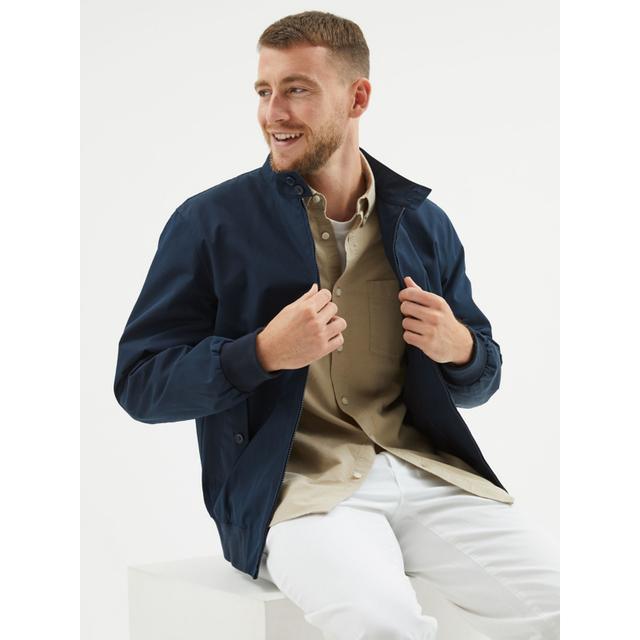 Men's Navy Harrington Jacket - Size S - Navy on Productcaster.