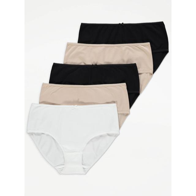 Women's Nude Midi Briefs 5 Pack Size - 24 on Productcaster.