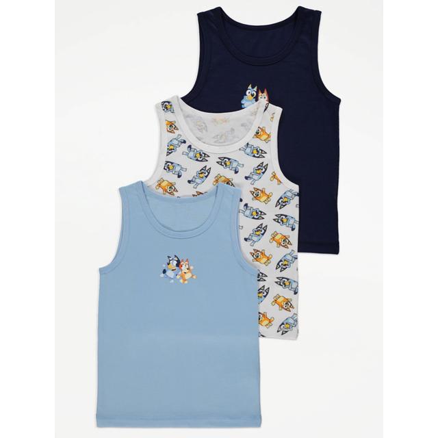 Kids' Bluey Character Print Vests 3 Pack on Productcaster.