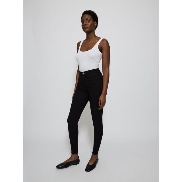 Women's Black Wonderfit Skinny Jeans - 66% Cotton 29% Polyester 5% Elastane on Productcaster.