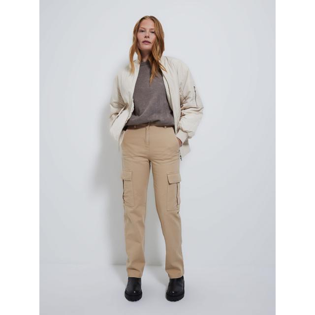 Sale Camel Washed Utility Trousers - 100% Cotton on Productcaster.