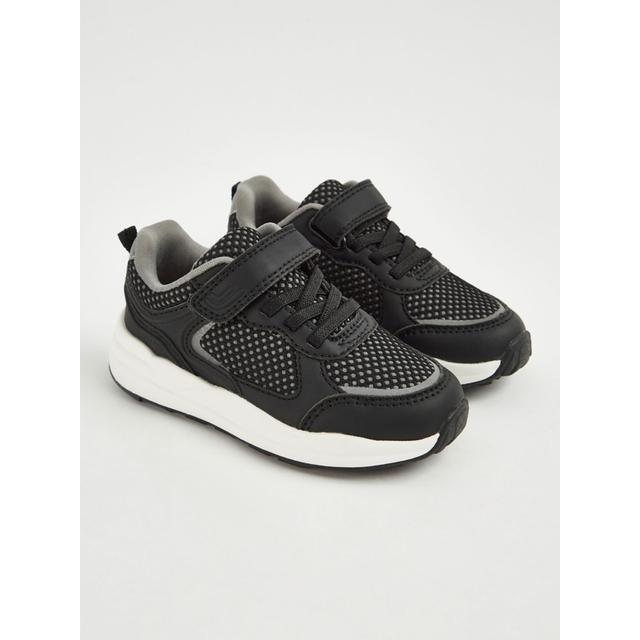 Kids' Black Mesh Sports Trainers on Productcaster.