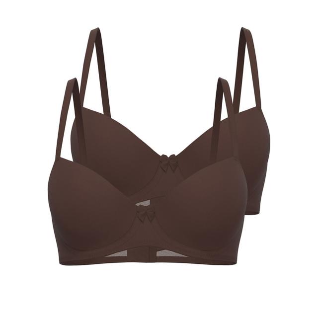 Women's Tan Deep Nude Padded T-Shirt Bra Size - 36B on Productcaster.