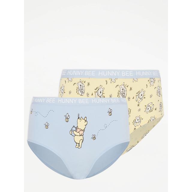 Women's Yellow Disney Winnie The Pooh Short Knickers 2 Pack Size - 12 on Productcaster.