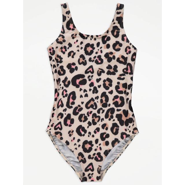 Kids' Leopard Print Swimsuit - Multi on Productcaster.