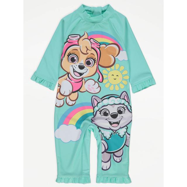 Kids' Paw Patrol Character Turquoise Sunsafe Swimsuit - Green on Productcaster.