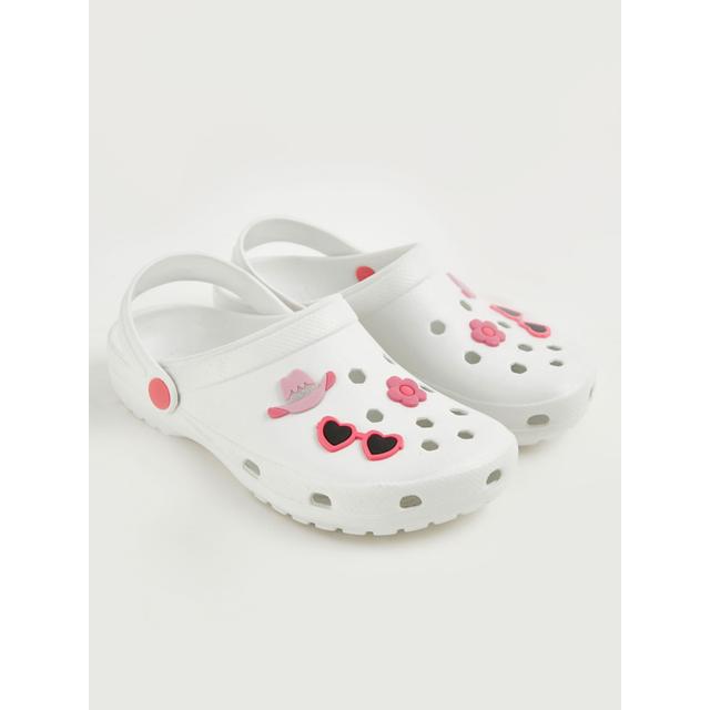 Kids' White Badge Clogs on Productcaster.