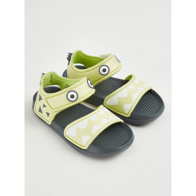 Kids' Green Monster Spike Double Strap Sandals on Productcaster.