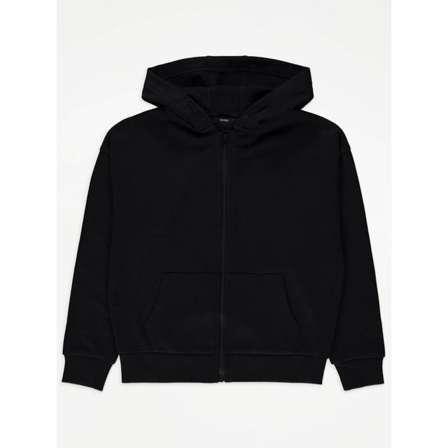 Kids' Black Zip Up Hoodie on Productcaster.