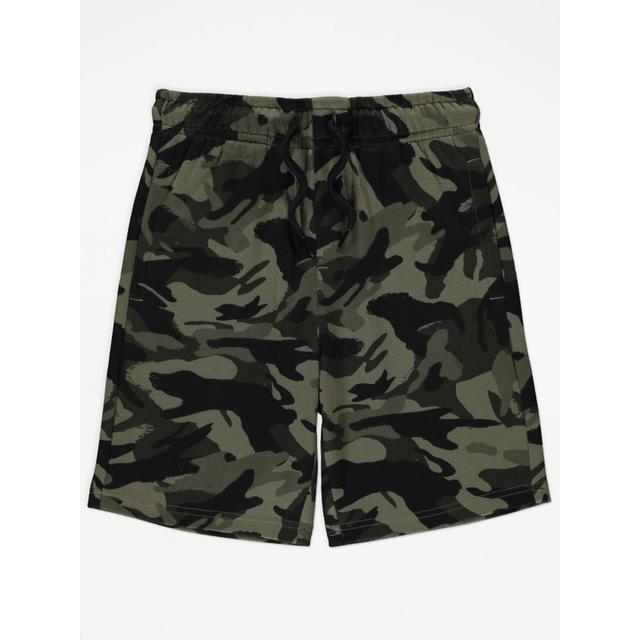 Kids' Khaki Camouflage Jersey Shorts on Productcaster.