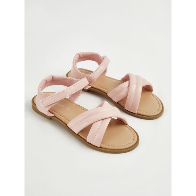 Kids' Pink Cross Strap Sandals on Productcaster.