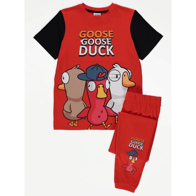 Goose Goose Duck Red Short Sleeve Pyjamas on Productcaster.