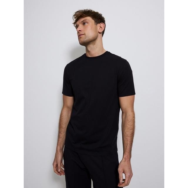 Men's Studio Edit Black Supima Cotton T-Shirt - Size S - Black on Productcaster.