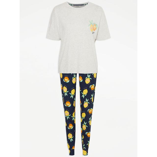 Women's Multi Lemon Short Sleeve Pyjamas Size - 20-22 on Productcaster.