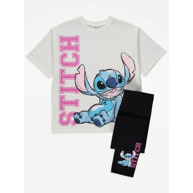 Kids' Disney Lilo & Stitch Graphic T-Shirt and Leggings Outfit - Black on Productcaster.