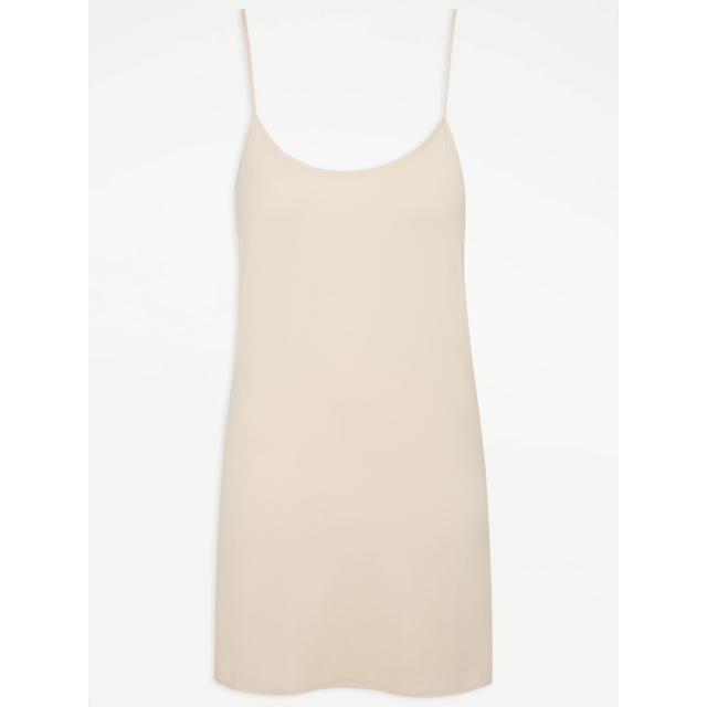 Women's Nude Nude Slip Dress Size - 12-14 on Productcaster.