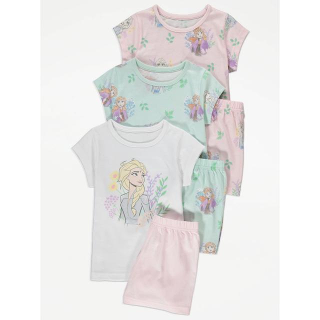 Kids' Disney Frozen Character Pastel Short Pyjamas 3 Pack - Multi on Productcaster.