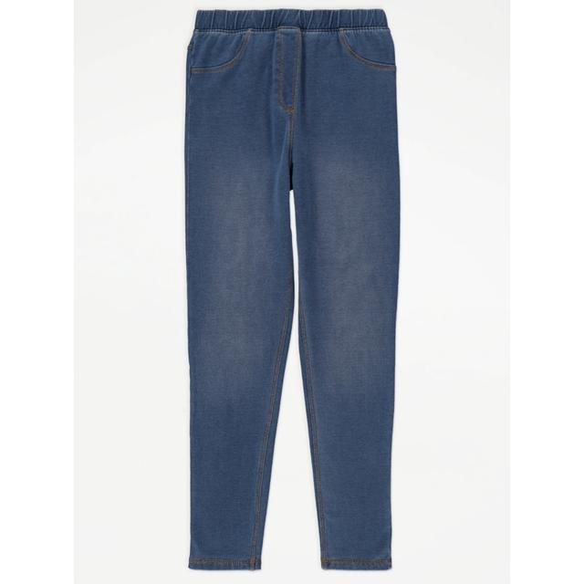 Kids' Mid Wash Denim Jeggings on Productcaster.