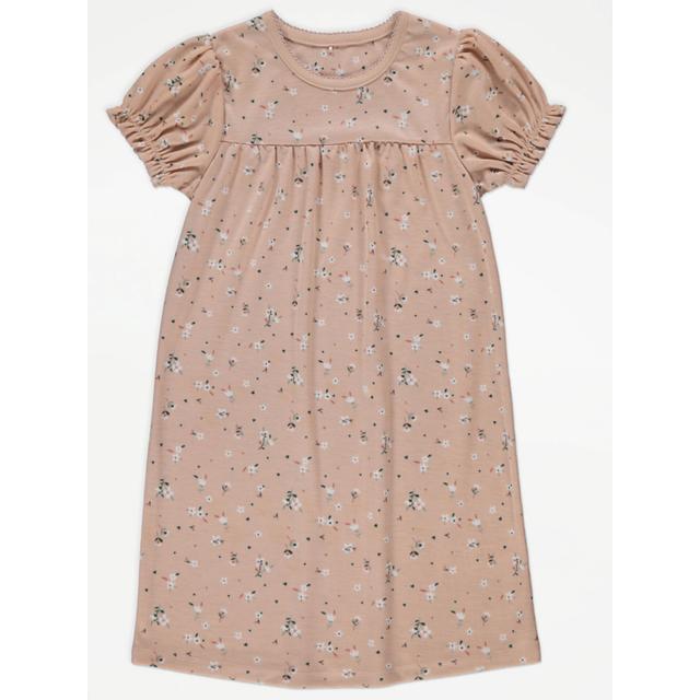 Kids' Dusty Pink Floral Nightdress - Nude on Productcaster.