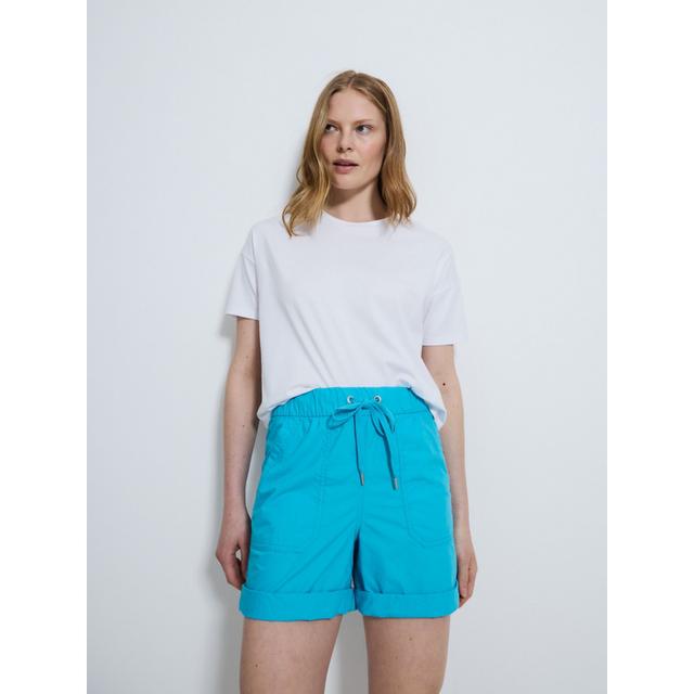 Blue Drawstring Poplin Shorts - 100% Cotton on Productcaster.