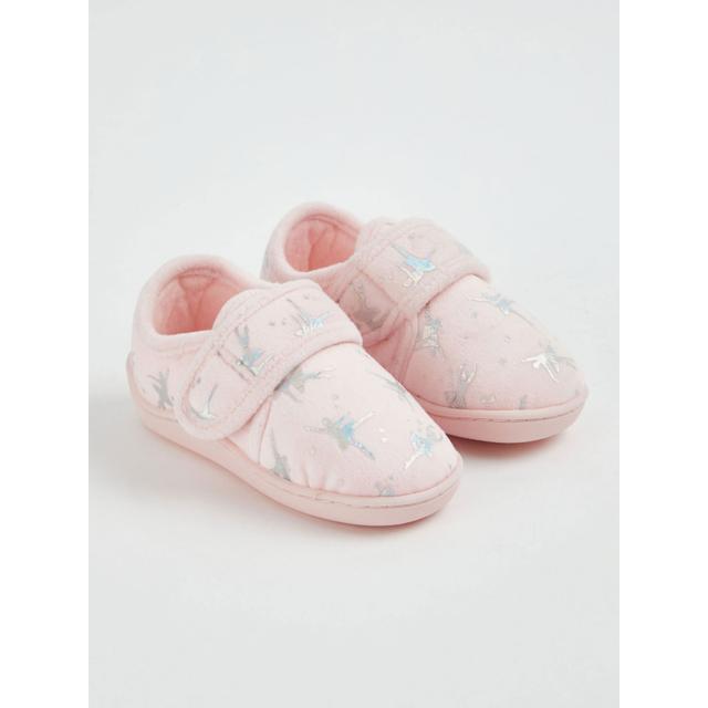 Kids' Pink Ballerina Cupsole Slippers on Productcaster.