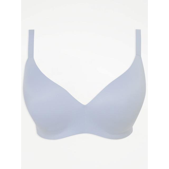 Women's Blue Pale Blue Supersoft Non-Wired T-Shirt Bra Size - 34F on Productcaster.