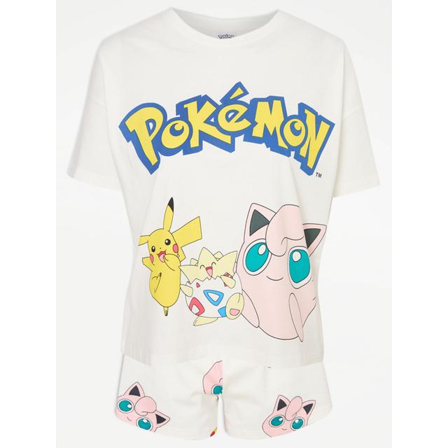 Women's Cream Pokémon Jiggly Puff Short Pyjamas Size - 8-10 on Productcaster.