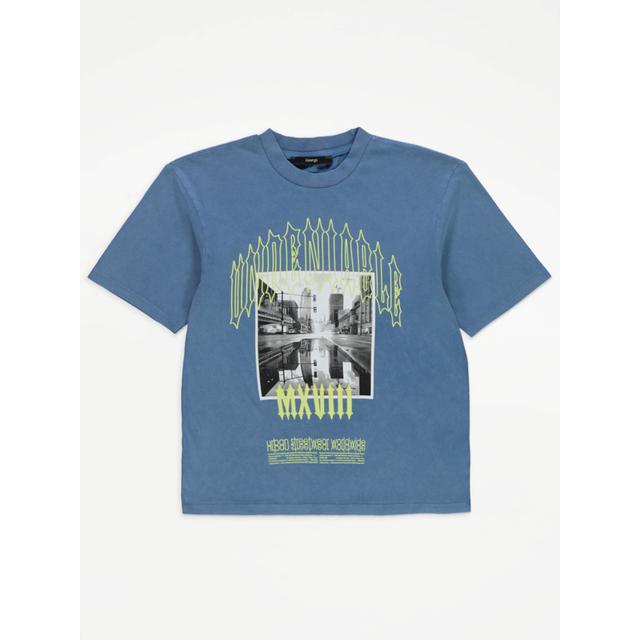 Boy's Blue Blue Undeniable Photograph T-Shirt Size - 10-11 Yrs on Productcaster.