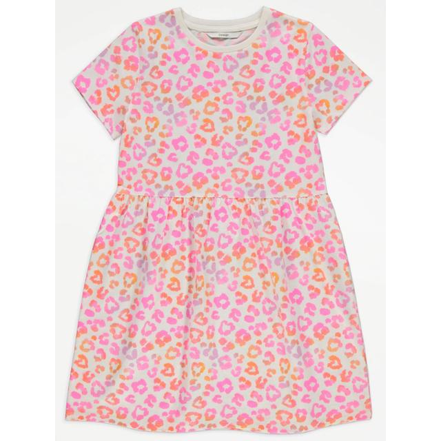 Kids' Bright Animal Print Jersey Dress - Multi on Productcaster.