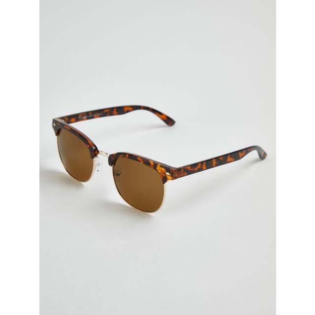 Men's Tortoiseshell Sunglasses - Size One Size - Brown on Productcaster.