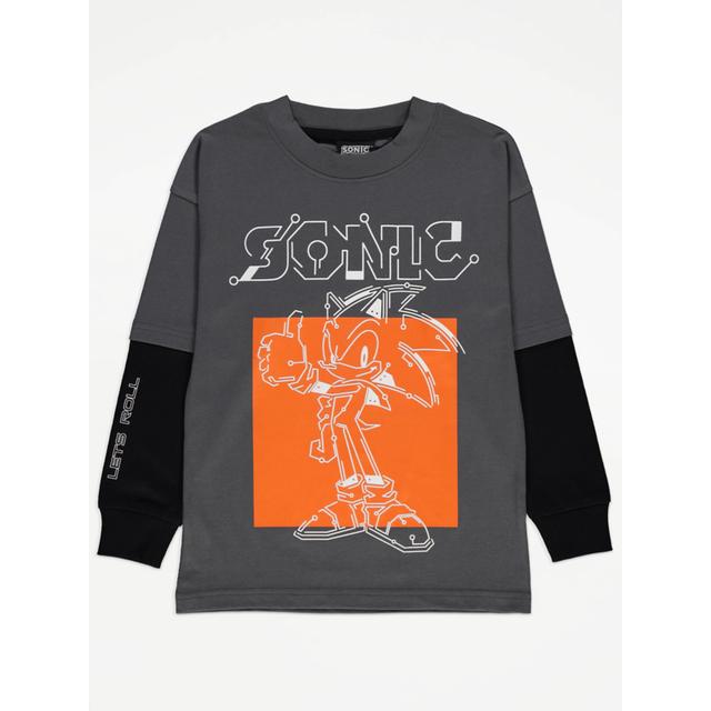 Sonic The Hedgehog Double Sleeve Top on Productcaster.