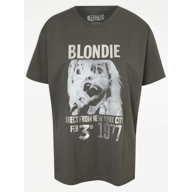 Women's Blondie Charcoal T-Shirt - 100% Cotton on Productcaster.